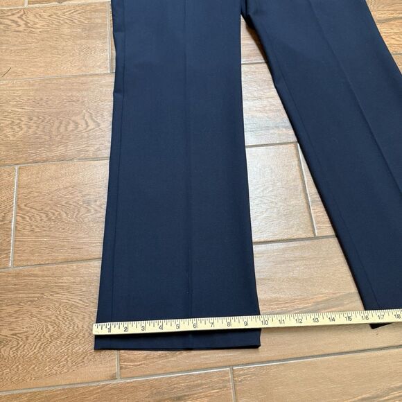 Talbots Women Windsor Curvy Straight Leg Wide Leg Pants Blue Dress Pants Size 10 - Picture 4 of 8